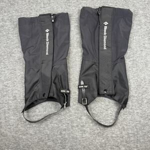 Black Diamond Frontpoint Gaiters Goretex Large Black Waterproof Outdoor Hiking